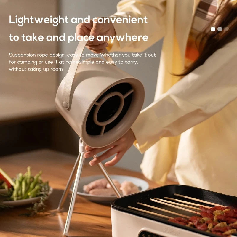Cukokit Portable Desktop Exhaust Fan – USB Kitchen Hood Extractor Mini Range Hood