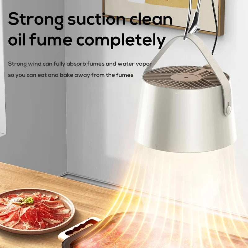 Cukokit Portable Desktop Exhaust Fan – USB Kitchen Hood Extractor Mini Range Hood