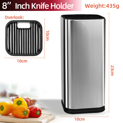 Cukokit Stainless Steel Knife & Chopping Board Holder Drainable Kitchen Rack