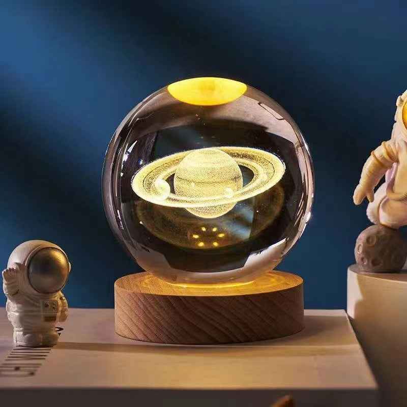 Illuminated 3D Crystal Night Light