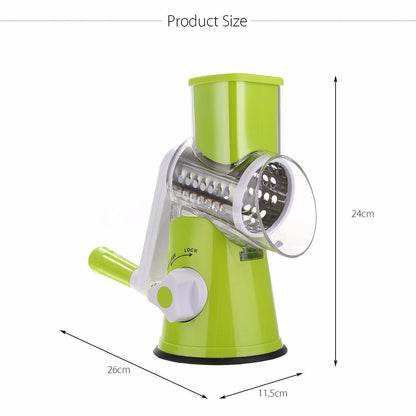 Cukokit Round Mandoline Vegetable Slicer  Potato, Carrot, Cheese Grater Cutter