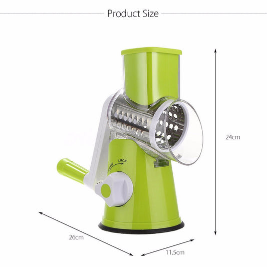 Cukokit Round Mandoline Vegetable Slicer  Potato, Carrot, Cheese Grater Cutter