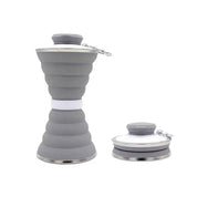 Cukokit 500ML Silicone Foldable Water Bottle  Leak Proof Portable Sports Cup