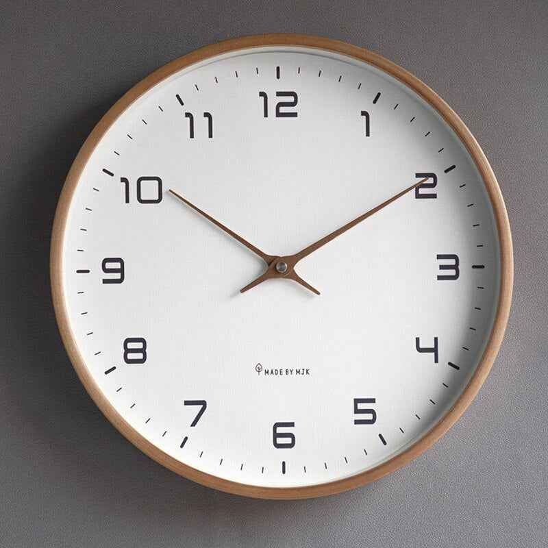 Scandinavian-Inspired Wooden Wall Clock - Embrace Minimalist Elegance