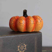 Halloween Pumpkin Lantern Simulation Pumpkin LED Candle Lamp Resin Luminous Pumpkin