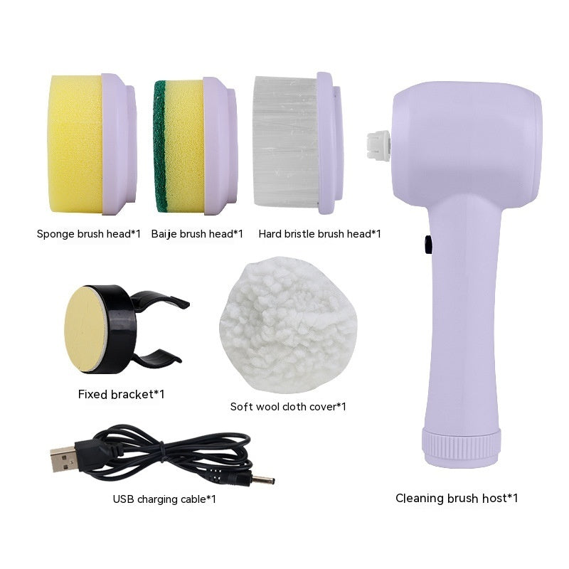 Cukokit Electric Cleaning Brush 4 in 1 Cordless Handheld Spinning Scrubber