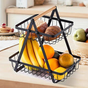 FruitCascade - Three-Tiered Fruit Basket