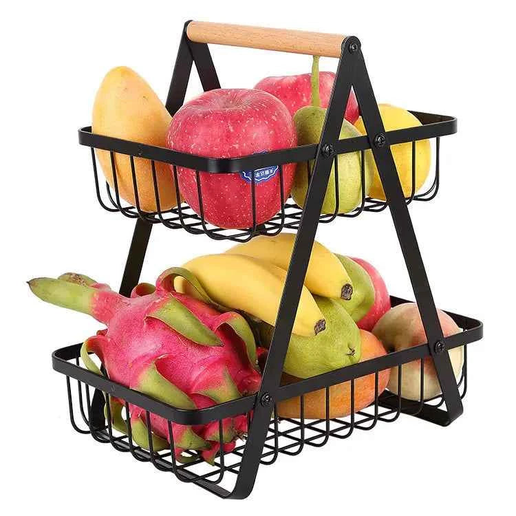 FruitCascade - Three-Tiered Fruit Basket