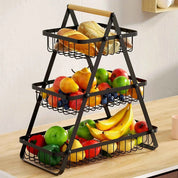 FruitCascade - Three-Tiered Fruit Basket
