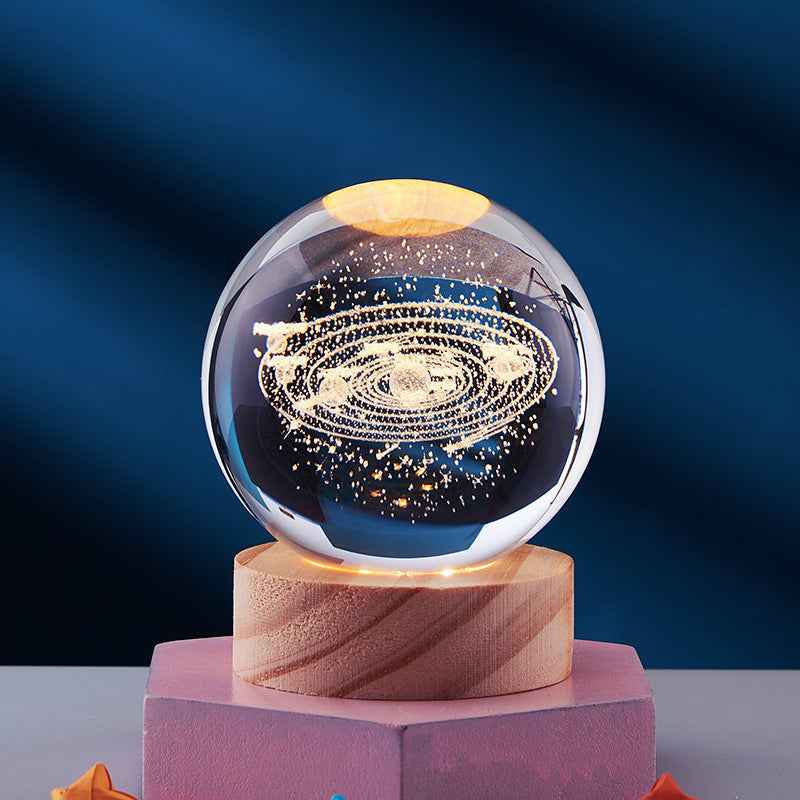 Illuminated 3D Crystal Night Light