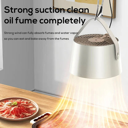 Cukokit Portable Desktop Exhaust Fan – USB Kitchen Hood Extractor Mini Range Hood