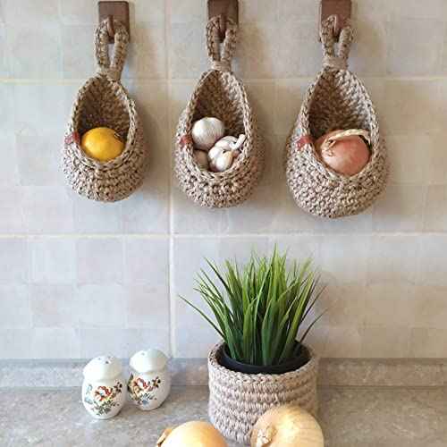 Wall-Mounted Vegetable and Fruit Baskets