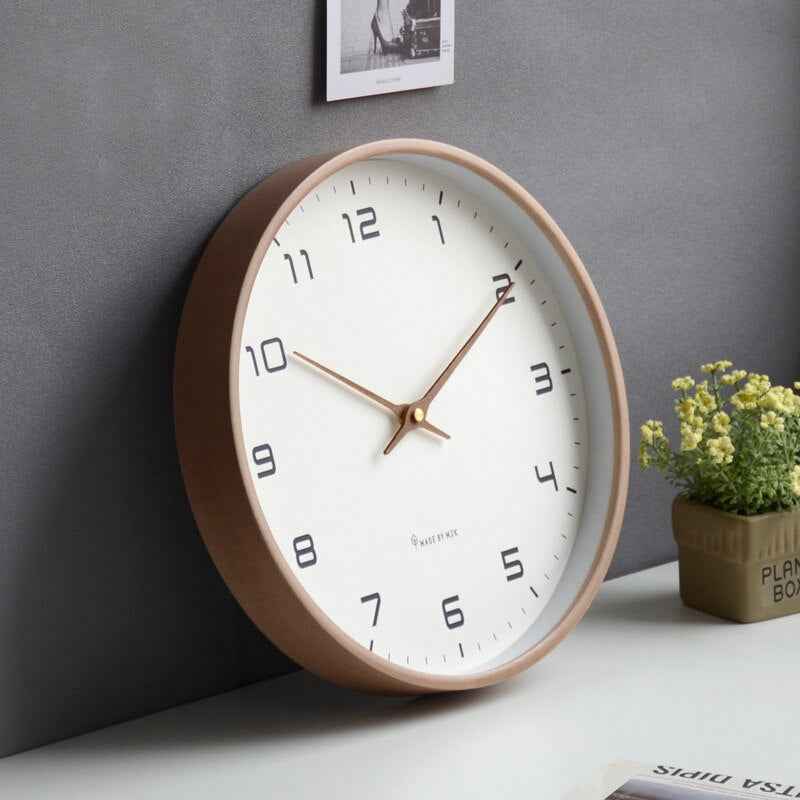 Scandinavian-Inspired Wooden Wall Clock - Embrace Minimalist Elegance