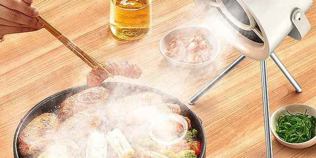 Cukokit Portable Desktop Exhaust Fan – USB Kitchen Hood Extractor Mini Range Hood