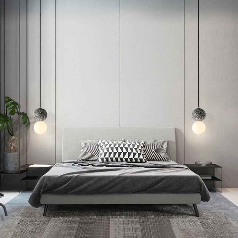 Aurora LED Pendant Lights - Black and White Glass Design