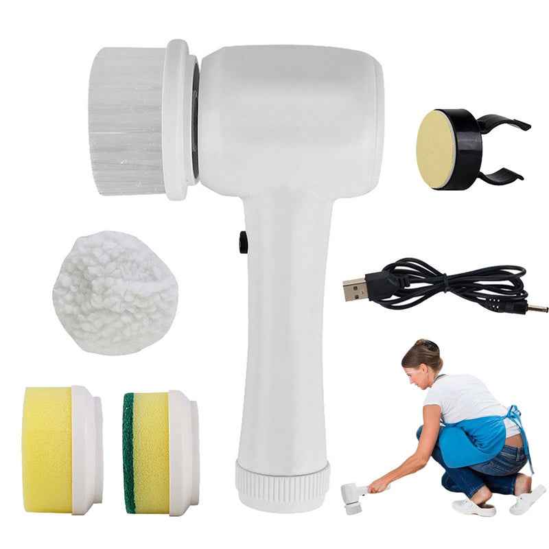 Cukokit Electric Cleaning Brush 4 in 1 Cordless Handheld Spinning Scrubber