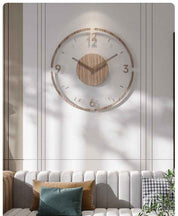 35 cm Nordic Silent Wall Clock Crafted from Genuine Wood