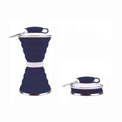 Cukokit 500ML Silicone Foldable Water Bottle  Leak Proof Portable Sports Cup