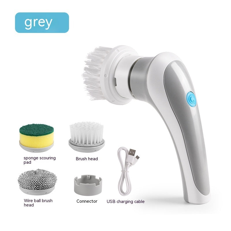 Cukokit Electric Cleaning Brush 4 in 1 Cordless Handheld Spinning Scrubber