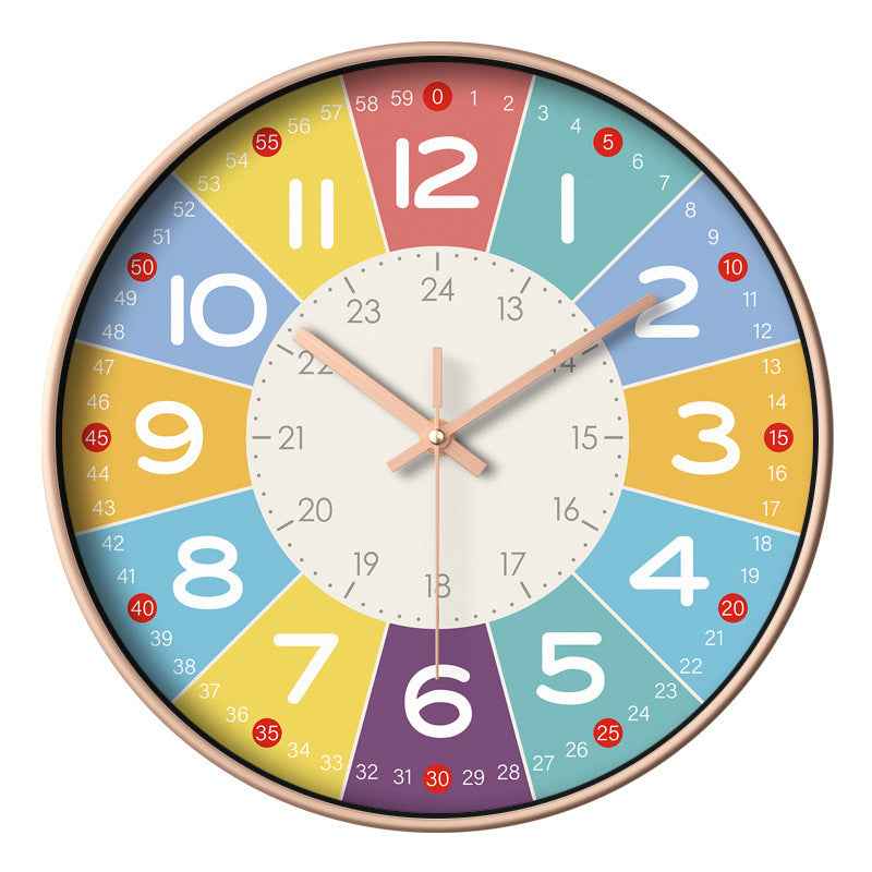SilentKids - Noise-Free Wall Clock for Kids' Rooms