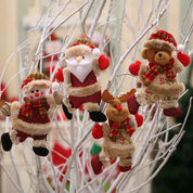 CadeauxGagnants - Festive Christmas Ornaments Featuring Santa and Snow