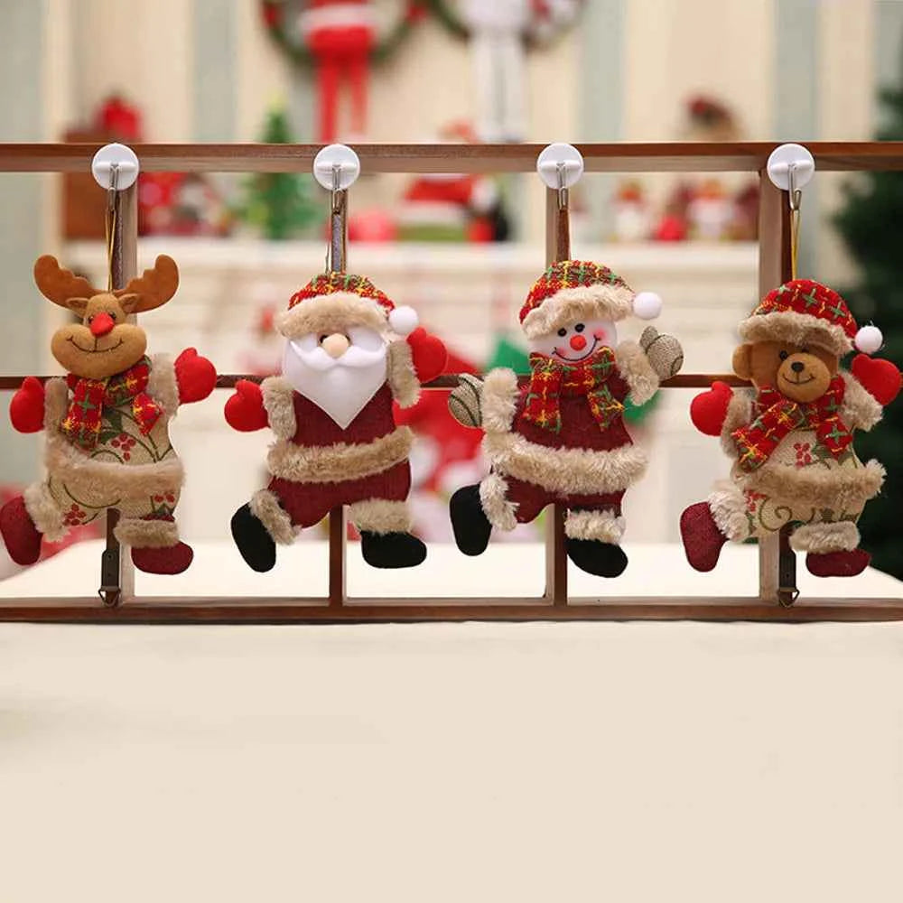 CadeauxGagnants - Festive Christmas Ornaments Featuring Santa and Snow