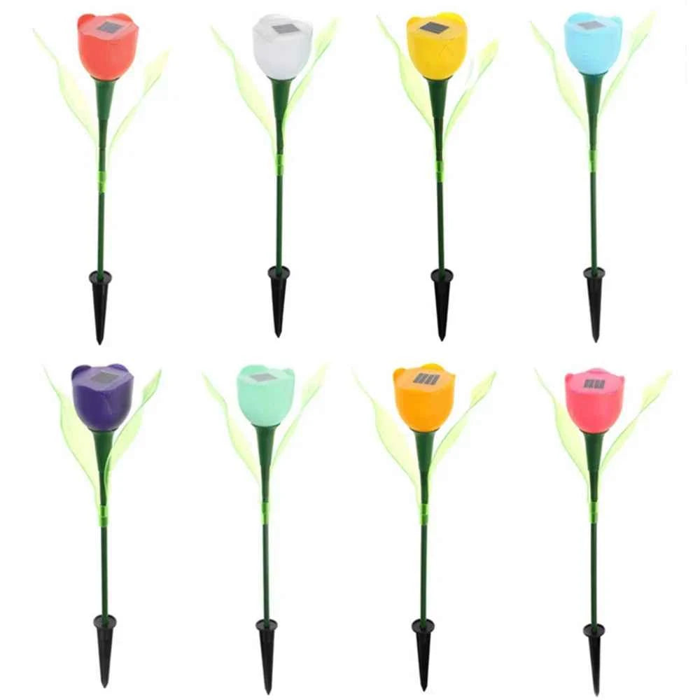 PetalGlow - Solar-Powered Tulip Flower Lights