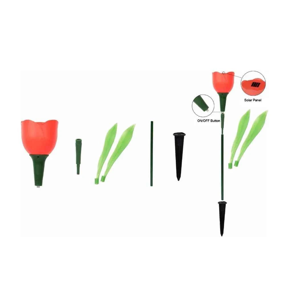 PetalGlow - Solar-Powered Tulip Flower Lights