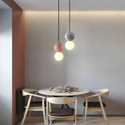 Aurora LED Pendant Lights - Black and White Glass Design