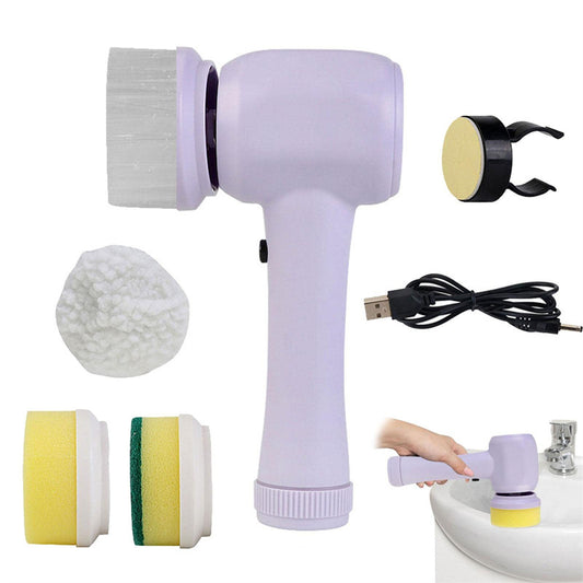Cukokit Electric Cleaning Brush 4 in 1 Cordless Handheld Spinning Scrubber