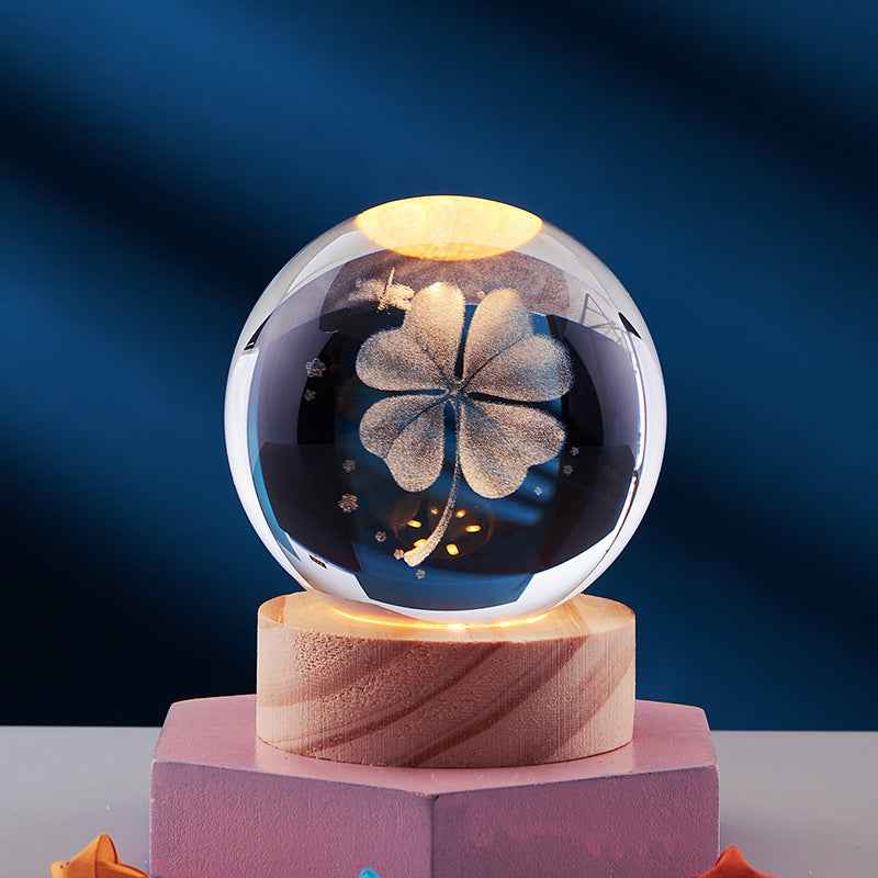 Illuminated 3D Crystal Night Light