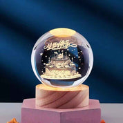 Illuminated 3D Crystal Night Light