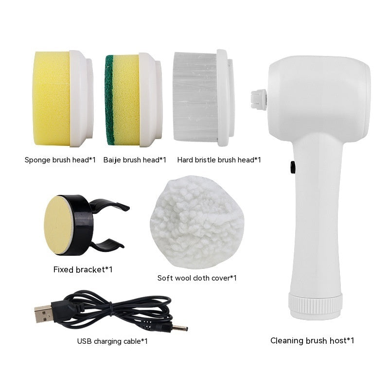 Cukokit Electric Cleaning Brush 4 in 1 Cordless Handheld Spinning Scrubber