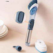 Cukokit Multifunctional Dish Brush Long Handle Kitchen Sponge Cleaning Tool