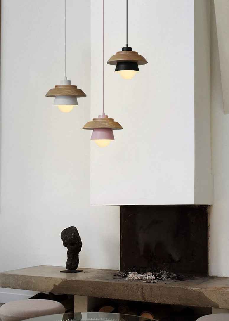 Contemporary Scandinavian Wood Pendant Light