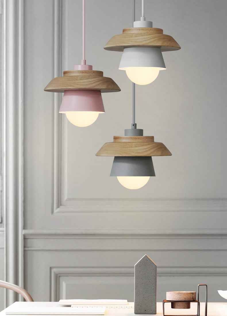 Contemporary Scandinavian Wood Pendant Light
