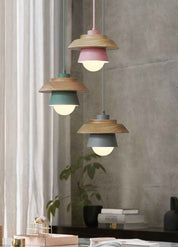 Contemporary Scandinavian Wood Pendant Light