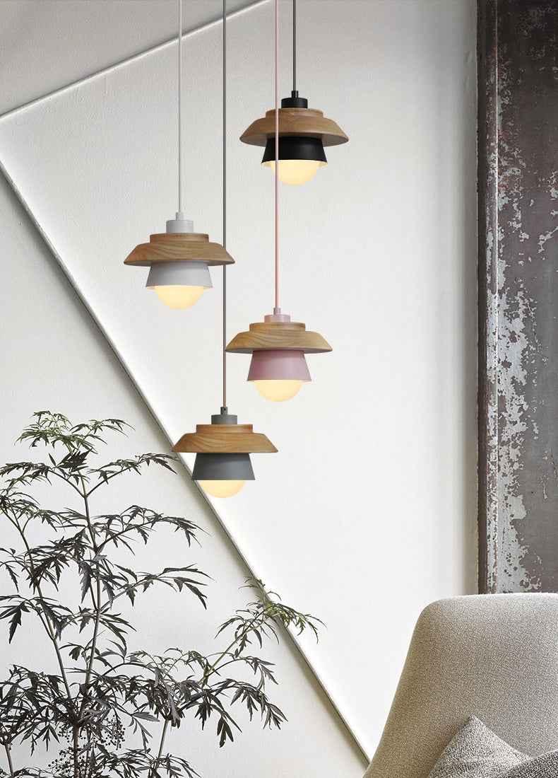 Contemporary Scandinavian Wood Pendant Light