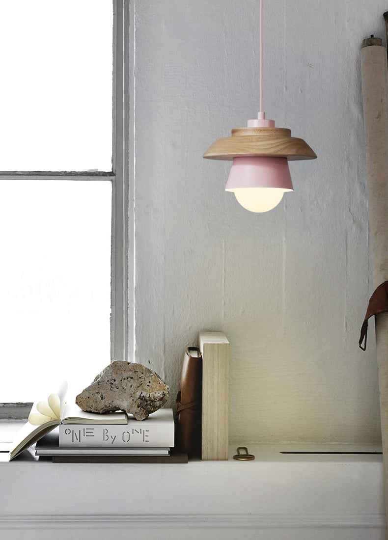 Contemporary Scandinavian Wood Pendant Light