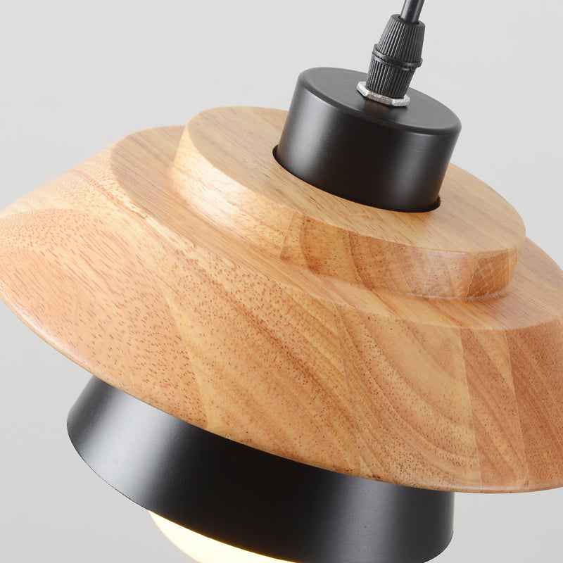 Contemporary Scandinavian Wood Pendant Light