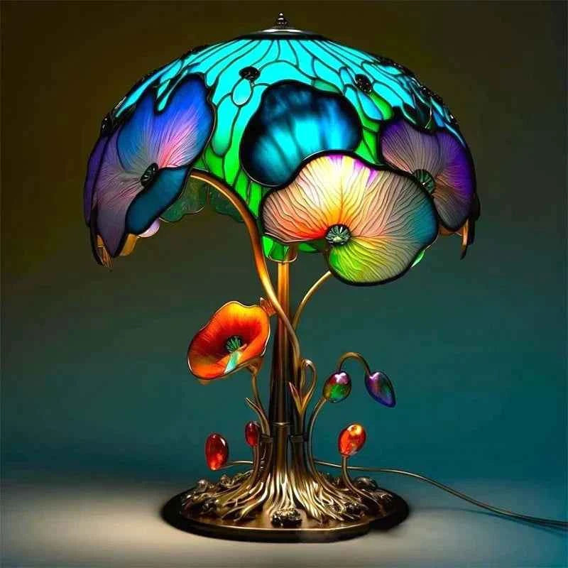 FantasyLamp | Elegant Stained Glass Lamp for a Calming Ambiance
