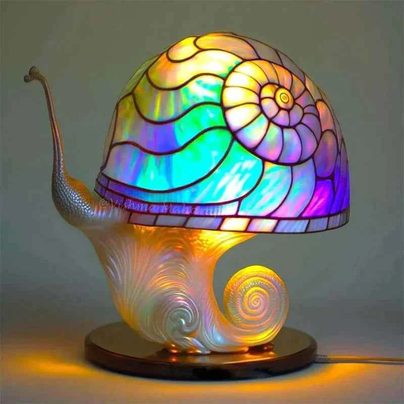 FantasyLamp | Elegant Stained Glass Lamp for a Calming Ambiance