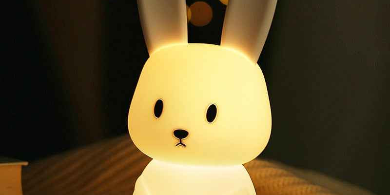 Kids' Touch-Activated LED Night Light Wall Clock