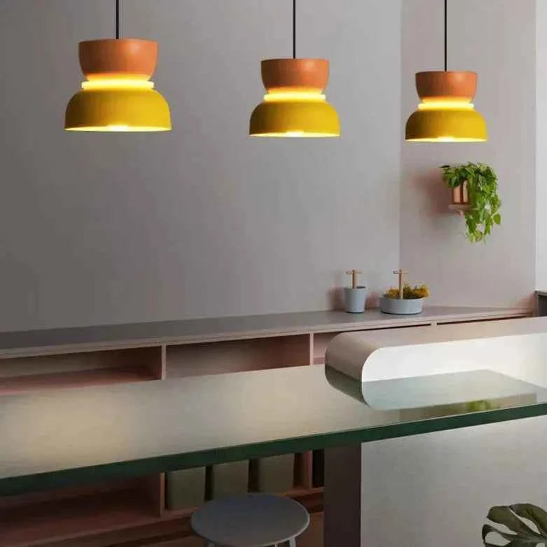 LuminaGlow - Contemporary Pendant Light in Scandinavian Macaron Design
