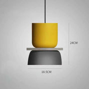 LuminaGlow - Contemporary Pendant Light in Scandinavian Macaron Design