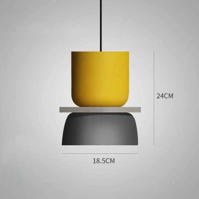 LuminaGlow - Contemporary Pendant Light in Scandinavian Macaron Design