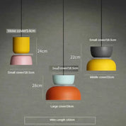 LuminaGlow - Contemporary Pendant Light in Scandinavian Macaron Design