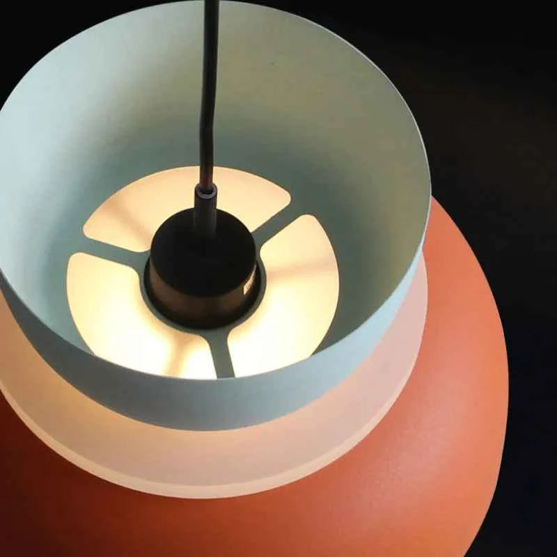 LuminaGlow - Contemporary Pendant Light in Scandinavian Macaron Design