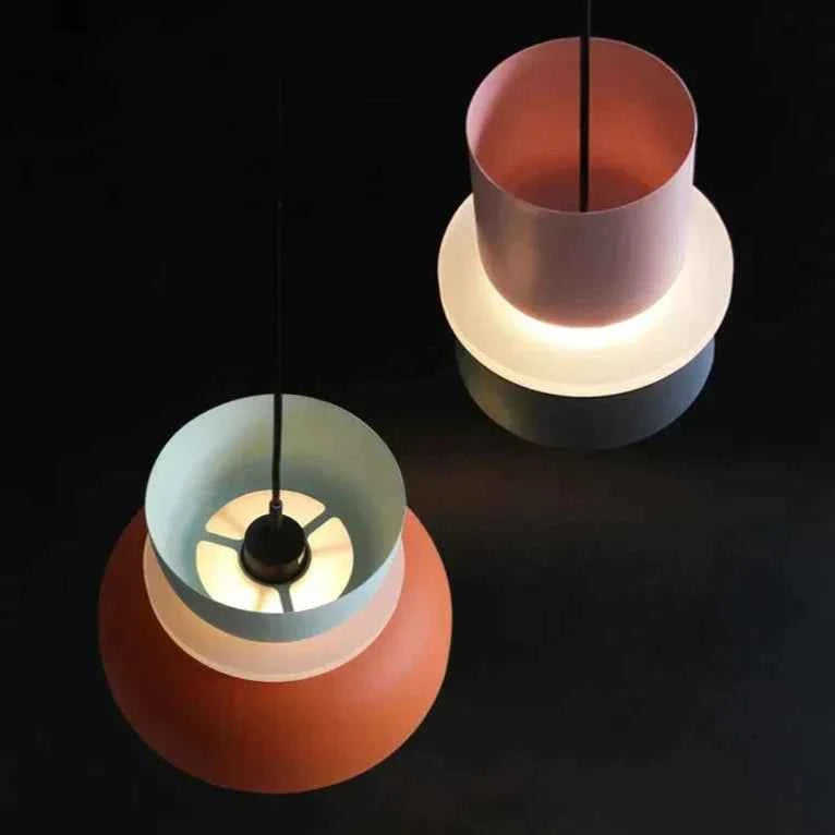 LuminaGlow - Contemporary Pendant Light in Scandinavian Macaron Design