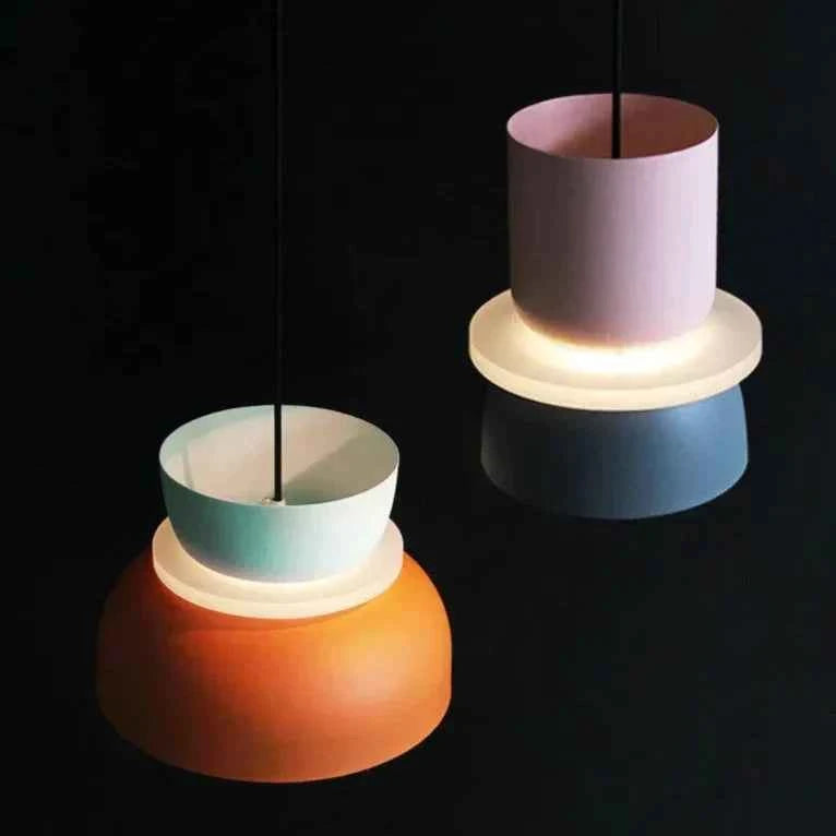 LuminaGlow - Contemporary Pendant Light in Scandinavian Macaron Design